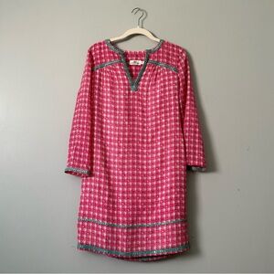 Vineyard Vines Cowrie Shell Silk Tunic Dress